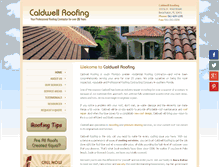Tablet Screenshot of caldwellroofing.com